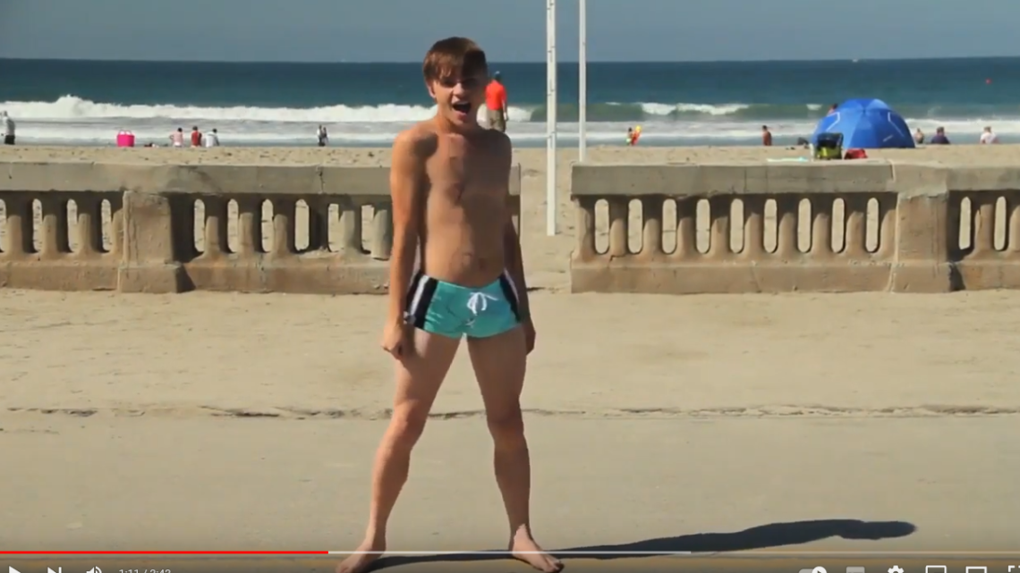 Gay Boy Beach Dance